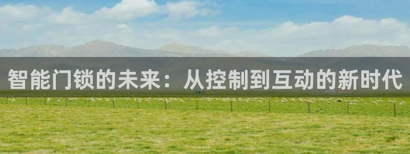 新利记官网：智能门锁的未来：从控制到互动的新时代