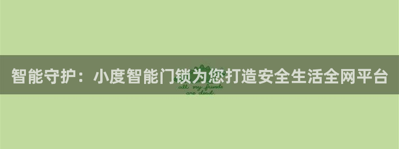 利记亚洲官网：智能守护：小度智能门锁为您打造安全生活全网平台