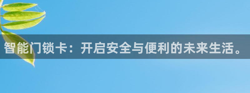 利记信誉官网：智能门锁卡：开启安全与便利的未来生活。