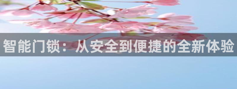 利记娱乐会员金钻官网：智能门锁：从安全到便捷的全新体验