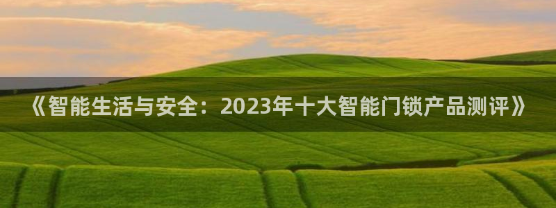 香港利记集团官网旗舰店：《智能生活与安全：2023年十大智能
