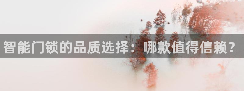 利记彩票官网：智能门锁的品质选择：哪款值得信赖？