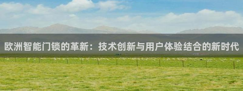 利记 利记官网：欧洲智能门锁的革新：技术创新与用户体验结合的