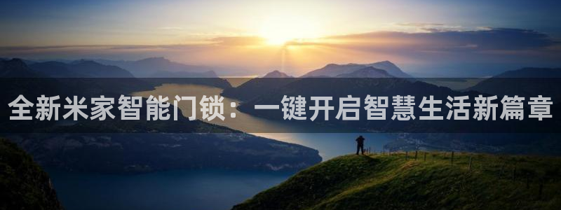 香港利记集团官网旗舰店：全新米家智能门锁：一键开启智慧生活新