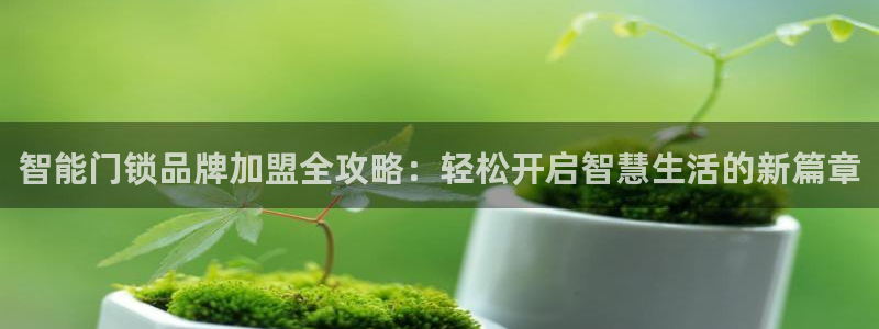 利记官网app下载：智能门锁品牌加盟全攻略：轻松开启智慧生活