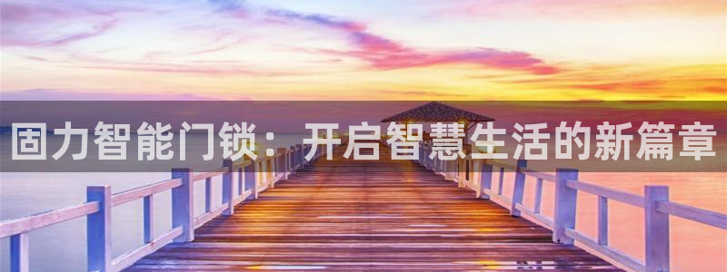 利记88官网app：固力智能门锁：开启智慧生活的新篇章